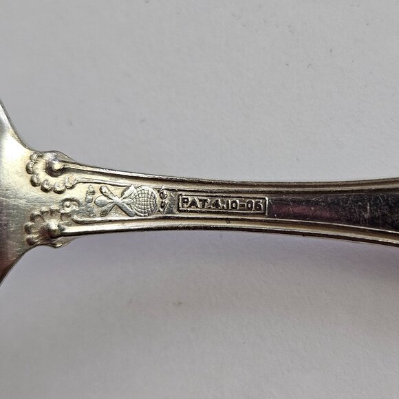 Antique Moselle Tablespoon Intl. Silver 1906 Silverplate Set of 5 Teaspoons - Picture 3 of 12